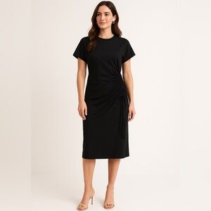 Tonya Taylor t-shirt dress black MEDIUM